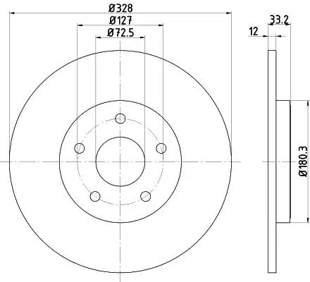 Tarcza ham tyl 328x12 p 92286003 TEXTAR