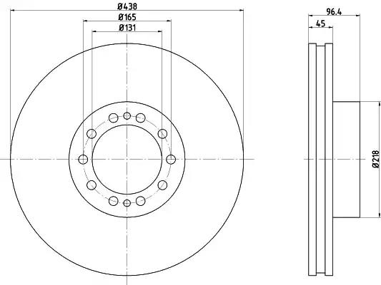 Гальмівний диск 93086100 TEXTAR
