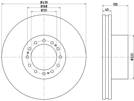 Гальмівний диск 93101800 TEXTAR