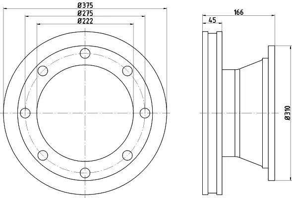 Гальмівний диск 93192300 TEXTAR