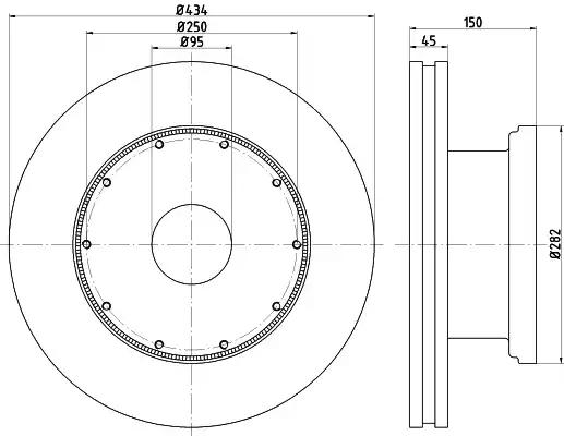 Гальмівний диск 93192700 TEXTAR