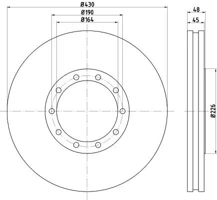 Гальмівний диск 93193500 TEXTAR
