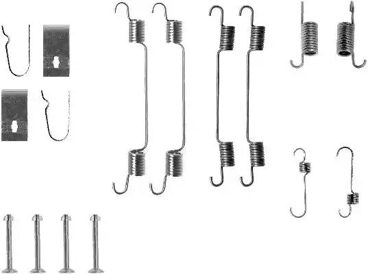 Комплект приладдя, гальмівна колодка 97013400 TEXTAR