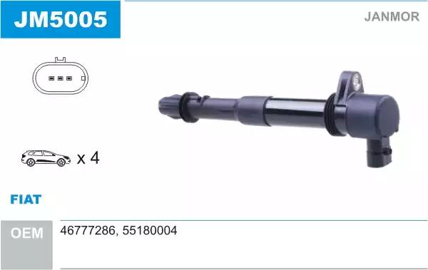 Катушка зажигания JM5005 JANMOR