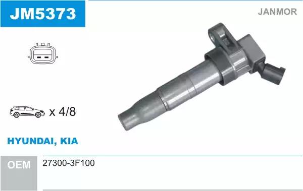 Катушка зажигания JM5373 JANMOR