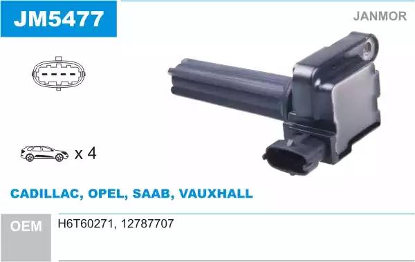 Катушка зажигания JM5477 JANMOR