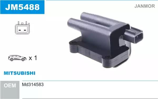 Котушка запалювання JM5488 JANMOR