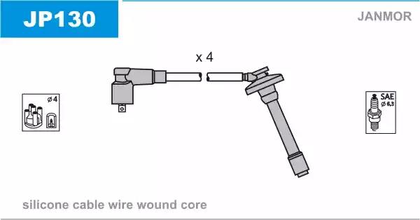 Комплект проводів високої напруги JP130 JANMOR