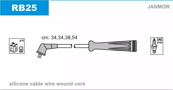 Комплект проводов зажигания RB25 JANMOR
