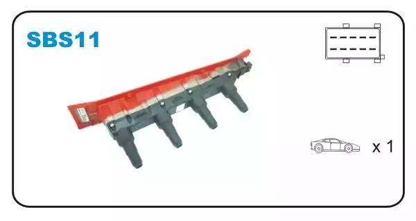 Катушка зажигания SBS11 JANMOR