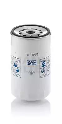 Фільтр оливний W11605 MANN FILTER