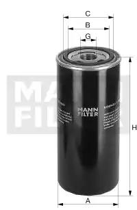 Фільтр гідравлічний WD940 MANN FILTER