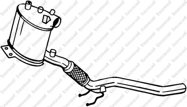 Протисажний/пиловий фільтр, система відведення вг 097216 BOSAL