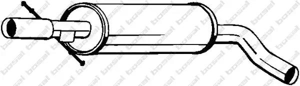 Глушник алюм. сталь передня частина audi a3 96-03  bosal 105111 BOSAL