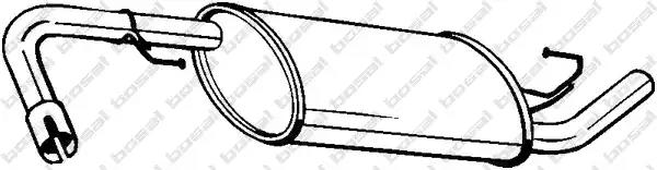 Проміжний глушник 145231 BOSAL