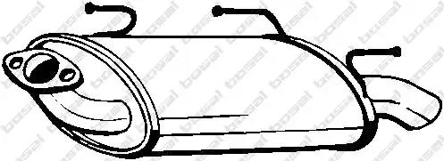 Глушник задня частина nissan almera 00-06 145-503 bosal 145503 BOSAL