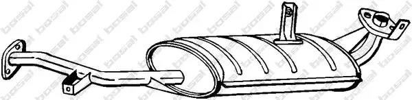 Проміжний глушник 219109 BOSAL