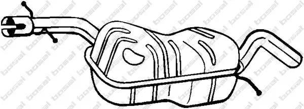 Середній глушник 220013 BOSAL