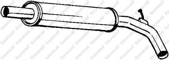Проміжний глушник 227109 BOSAL
