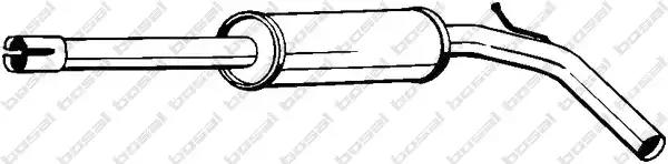 Проміжний глушник 233637 BOSAL