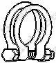 Хомут випускної системи 250465 BOSAL