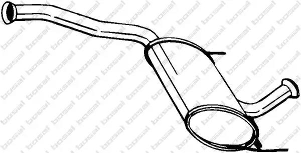 Проміжний глушник 281693 BOSAL