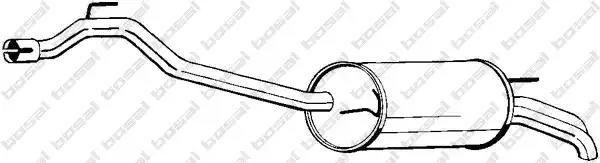 Глушник задня частина vw transport 96-98 283-491 bosal 283491 BOSAL