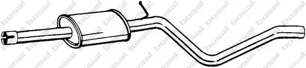 Глушник середня частина renault logan 03- 284-555 bosal 284555 BOSAL