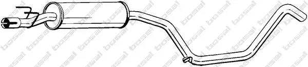 Проміжний глушник 285029 BOSAL