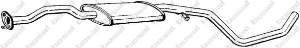Глушник алюм. сталь передня частина ford escort 92-94  bosal 285619 BOSAL