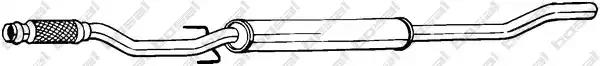 Проміжний глушник 286411 BOSAL