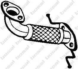 Глушник алюм. сталь передн. част. ford mondeo 1.8i -16v 2.0i 16v 10/00-... 703123 BOSAL