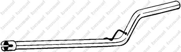 Глушник алюм. сталь середн. частина volkswagen caddy iii 1.9 tdi 02/04-... 800001 BOSAL