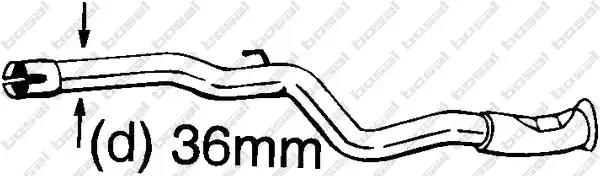 Ремонтна трубка, каталізатор 889167 BOSAL