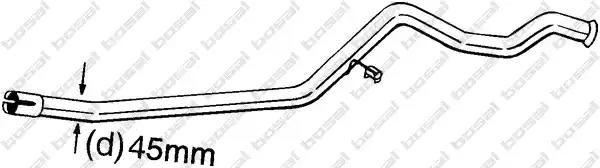 Ремонтна трубка, каталізатор 889497 BOSAL