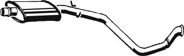 Проміжний глушник 08021 AS METAL