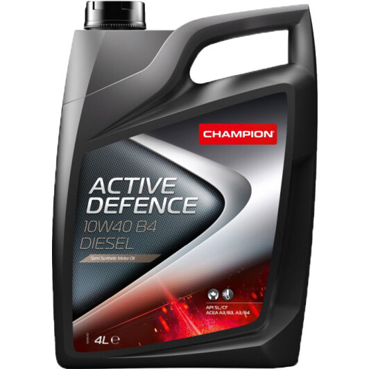 Моторна олива champion active defence b4 diesel, 10w-40, 4л 8204012 CHAMPION