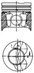 Поршень двигуна 40469600 KOLBENSCHMIDT