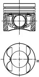 Поршень sprinter om651 09- 83mm/std 40809600 KOLBENSCHMIDT