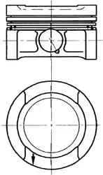 Поршень двигуна 94503700 KOLBENSCHMIDT