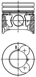 Поршень двигуна 99700600 KOLBENSCHMIDT