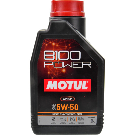 Олива моторна 100% синтетична естерова д/авто 824701 MOTUL