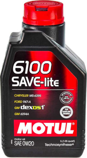 Олива моторна motul 6100 save-lite 0w-20 1л. 841211 MOTUL