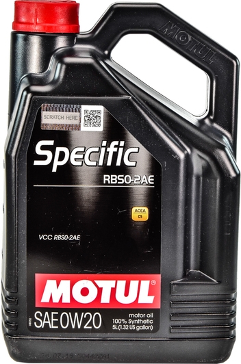 Олива motul specific rbs0-2ae sae 0w20 4x5 l 867451 MOTUL