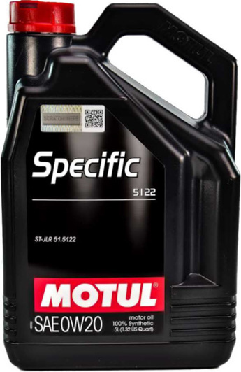 Олива моторна синтетична motul specific 5122 sae 0w20 4x5 l 867606 MOTUL