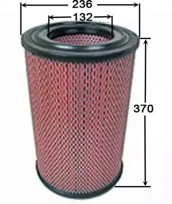 Фильтр воздушный двигателя A276OUT JS ASAKASHI