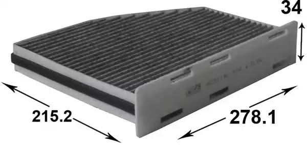 Фильтр воздушный кондиционера салона AC0119CL JS ASAKASHI