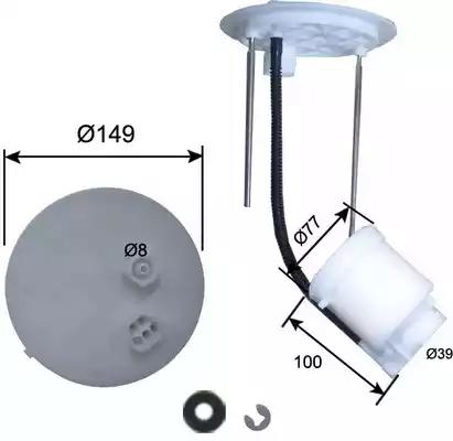 Фильтр топливный в сборе FS21008 JS ASAKASHI