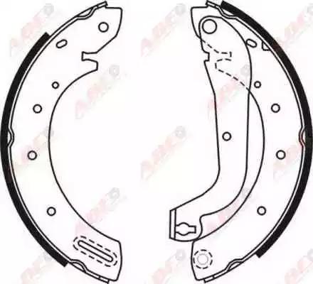 Гальмівна колодка ford maverick  ldv cub  mazda tribute  nissan micra iii serena... C01046ABE ABE