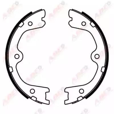 Гальмівна колодка infiniti fx jx m m37 q50 q60 qx60 qx70  nissan gt-r murano i... C01062ABE ABE